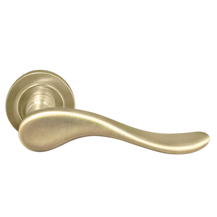 Dummy Lever - Left Hand / Unlacquered Satin Brass - Living finish (Special Order)