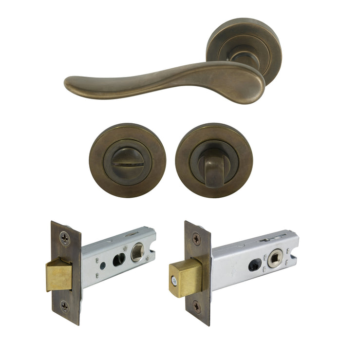 Privacy Set / Oil Rubbed Bronze - Living finish (Special Order)