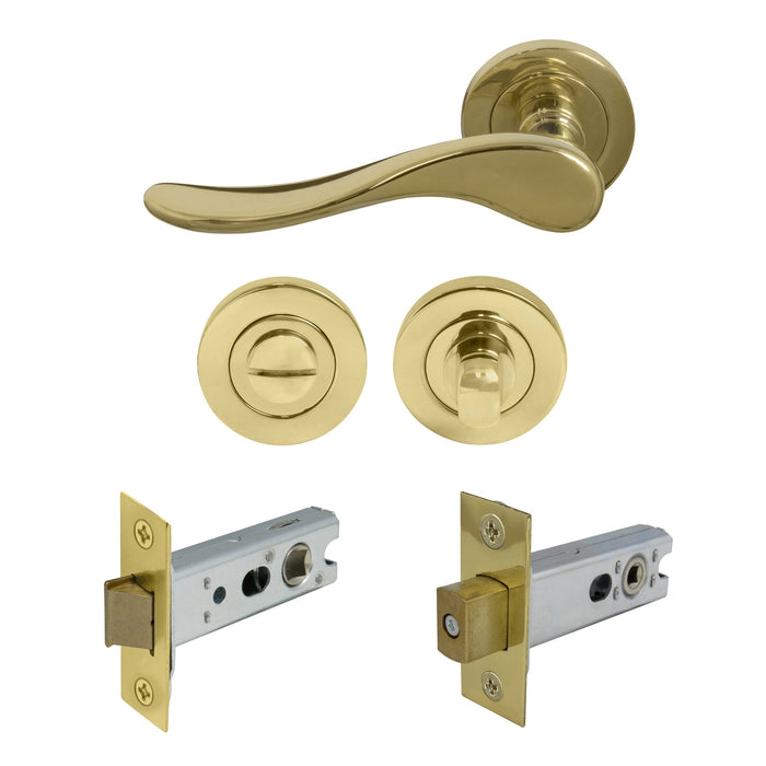 Privacy Set / Unlacquered Brass - Living finish (Special Order)