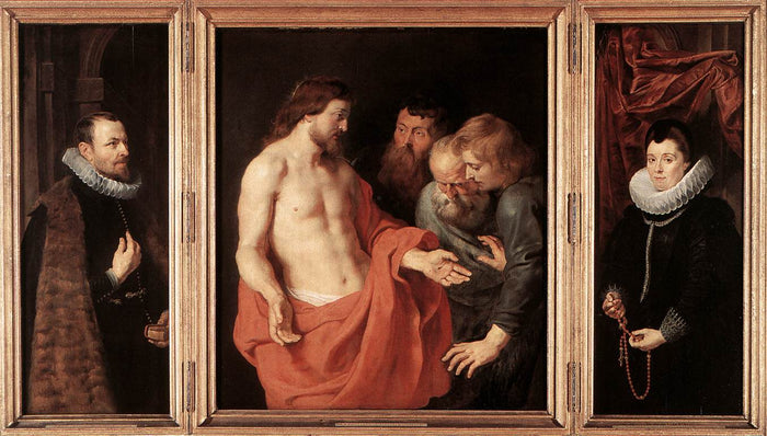 The Incredulity of St. Thomas by Peter Paul Rubens Reproduction Oil Painting on Canvas