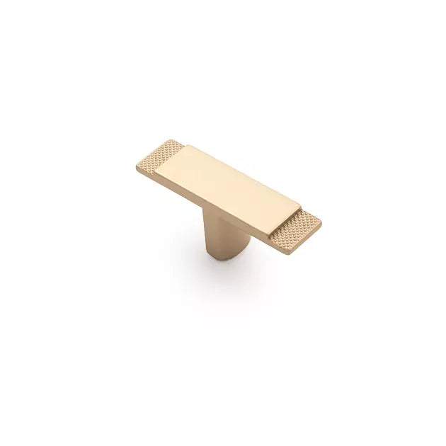 60mm T Knob / Matt Gold