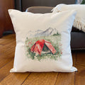The Red Tent - Square Canvas Pillow
