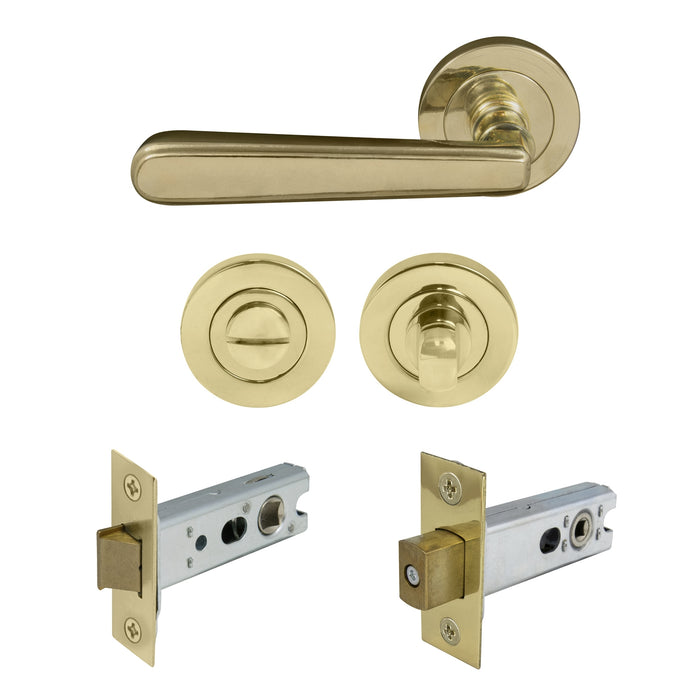 Privacy Set / Polished Brass - Gloss Lacquered (Special Order)