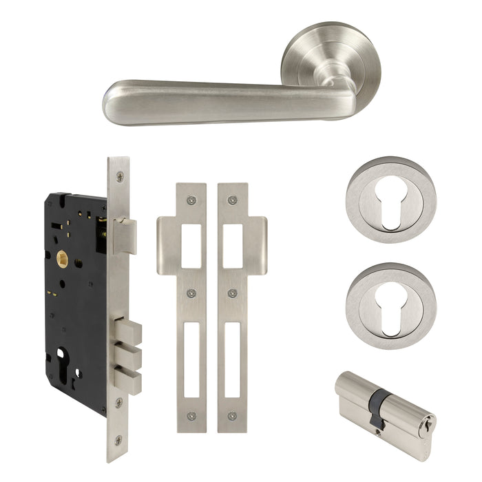 Entrance E85 Set - Key/Key / Brushed Nickel (Stocked)