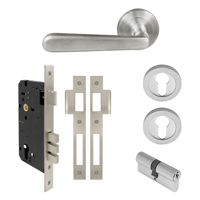Entrance E85 Set - Key/Key / Satin Chrome (Stocked)