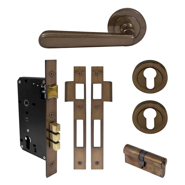 Entrance E85 Set - Key/Key / Antique Bronze - Gloss Lacquered (Special Order)