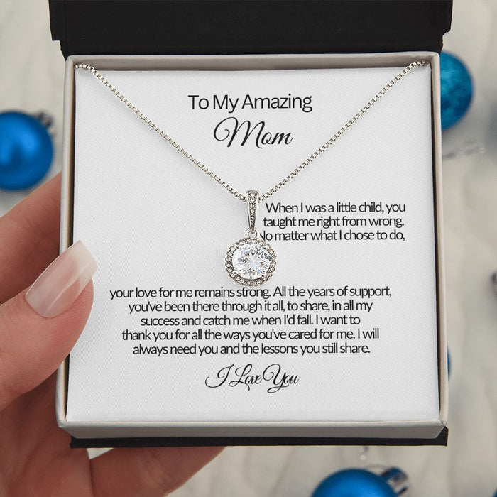 To My Amazing Mom-Your Love -Eternal Hope Necklace ❤️