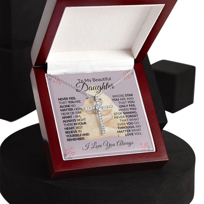 TO MY BEAUTIFUL DAUGHTER - Cross Necklace