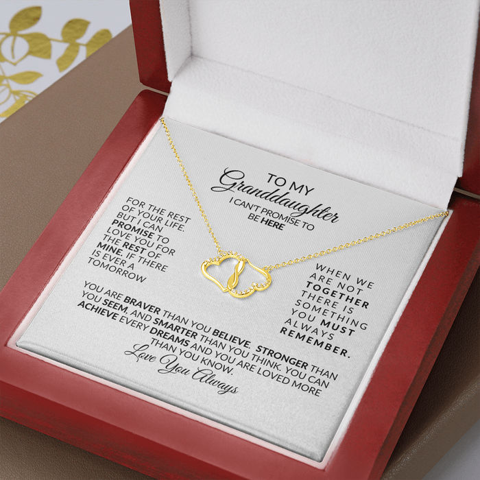 To My Granddaughter-Beautiful-Everlasting Love Necklace