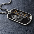 To My HUSBAND MILITARY DOG TAG