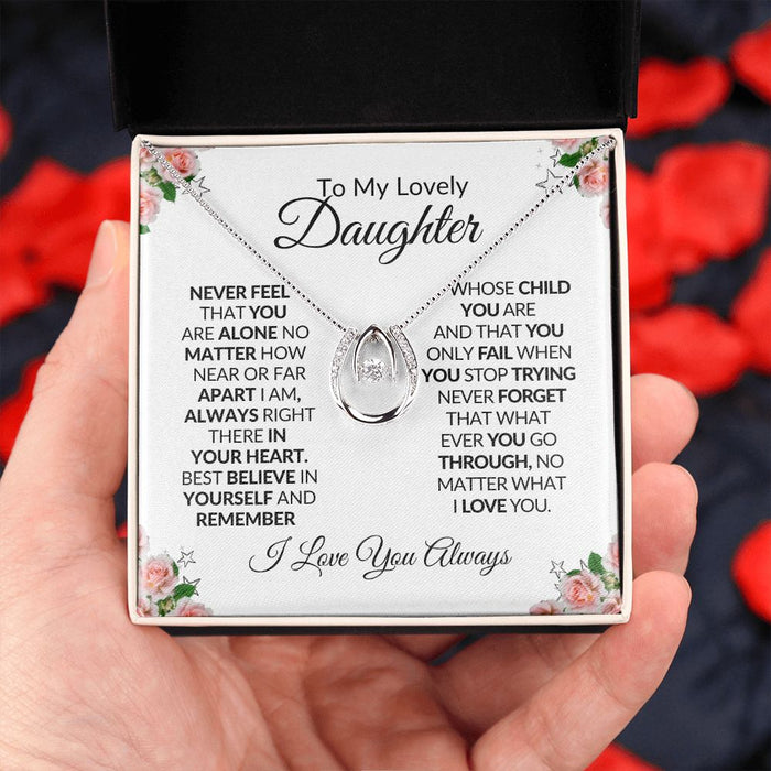 To My Lovely Daughter-Lucky Pendant Necklace