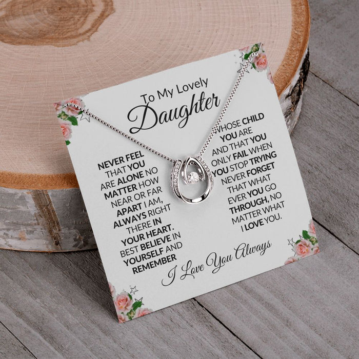 To My Lovely Daughter-Lucky Pendant Necklace