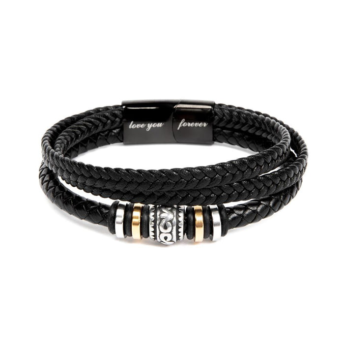 To My Lovely Soulmate-Halloween-Men's "Love You Forever" Bracelet