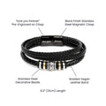 To My Lovely Soulmate-Halloween-Men's "Love You Forever" Bracelet