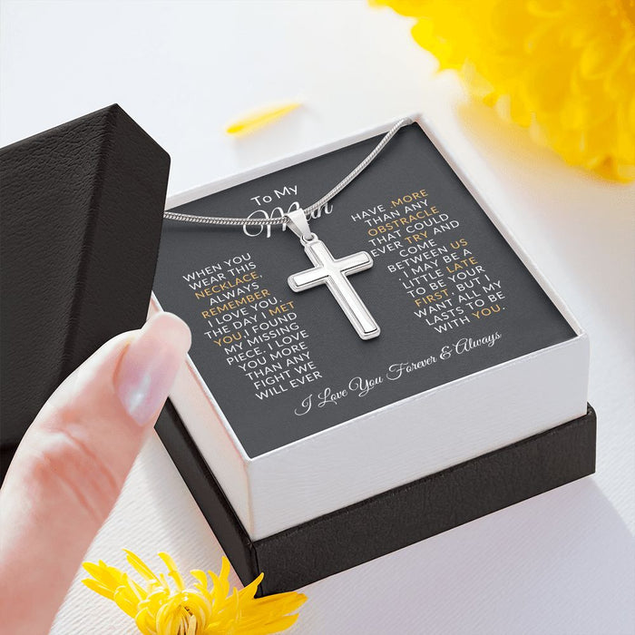 To My Man - Cross Necklace