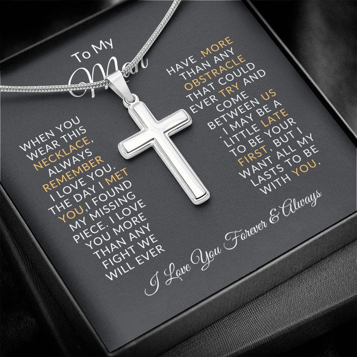 To My Man - Cross Necklace