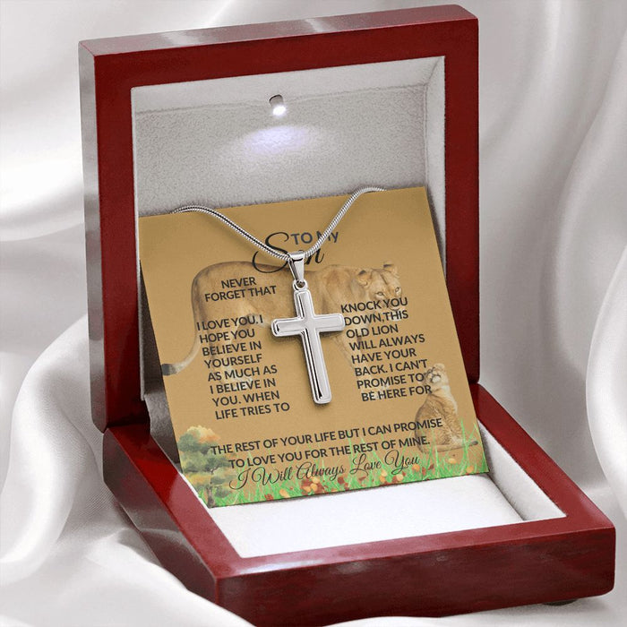 To My Son - Cross Necklace