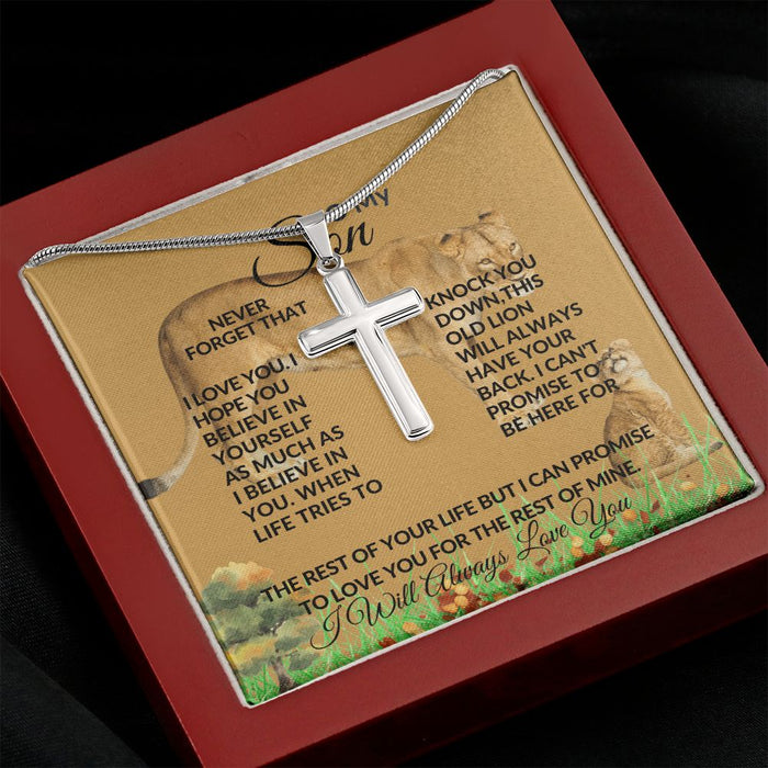To My Son - Cross Necklace