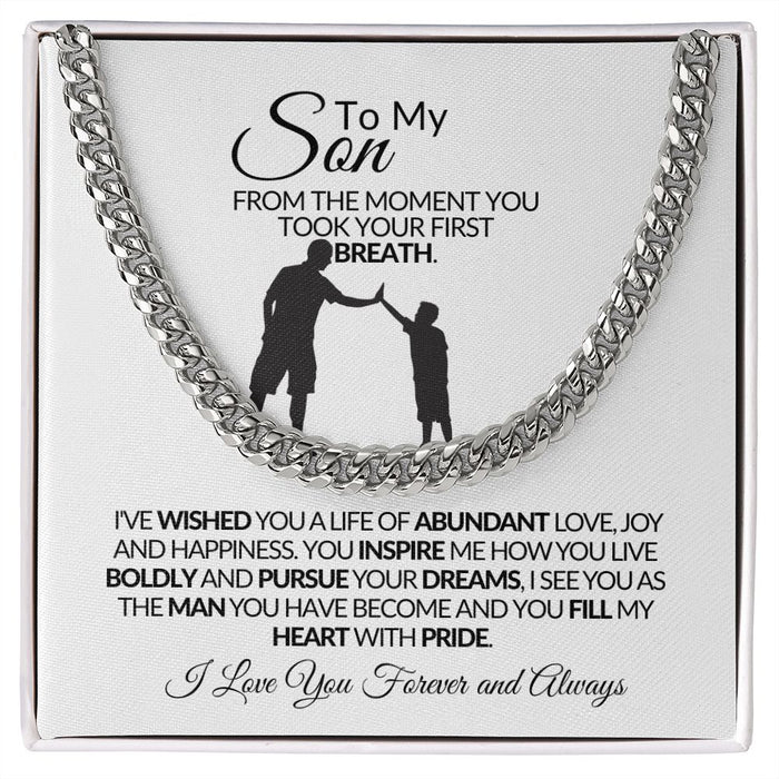 To My Son - Cuban Link Chain