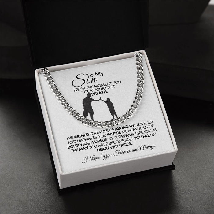 To My Son - Cuban Link Chain