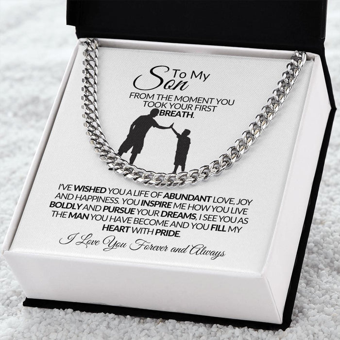 To My Son - Cuban Link Chain