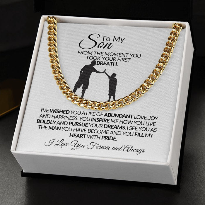 To My Son - Cuban Link Chain
