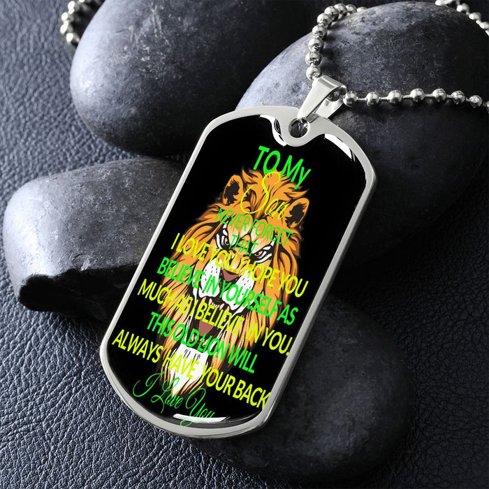 To My Son - Dog Tag