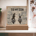 To My Son JOURNEY-Square Acrylic Plaque