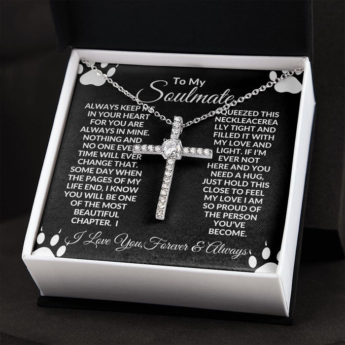 To My Soulmate - Cross Necklace