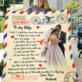 To My Wife -I Wish I Could-Premium Mink Sherpa Blanket 50x60