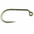 Close-up of Umpqua XC400BN5X barbless jig hook with 60-degree eye and wide gape