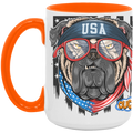 USA BULL DOG-15oz. Accent Mug