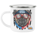USA DOG-OUCH-12 Fl oz Enamel Coating and Rounded Mug