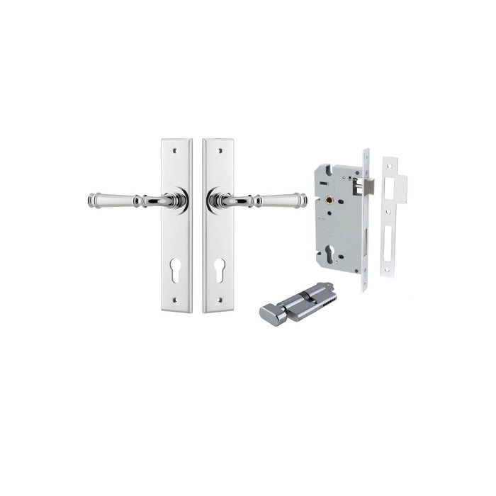 Polished Chrome / Key/Turn Entrance Set (Lock & Key Cylinder Included)