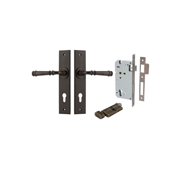 Signature Brass / Key/Turn Entrance Set (Lock & Key Cylinder Included)