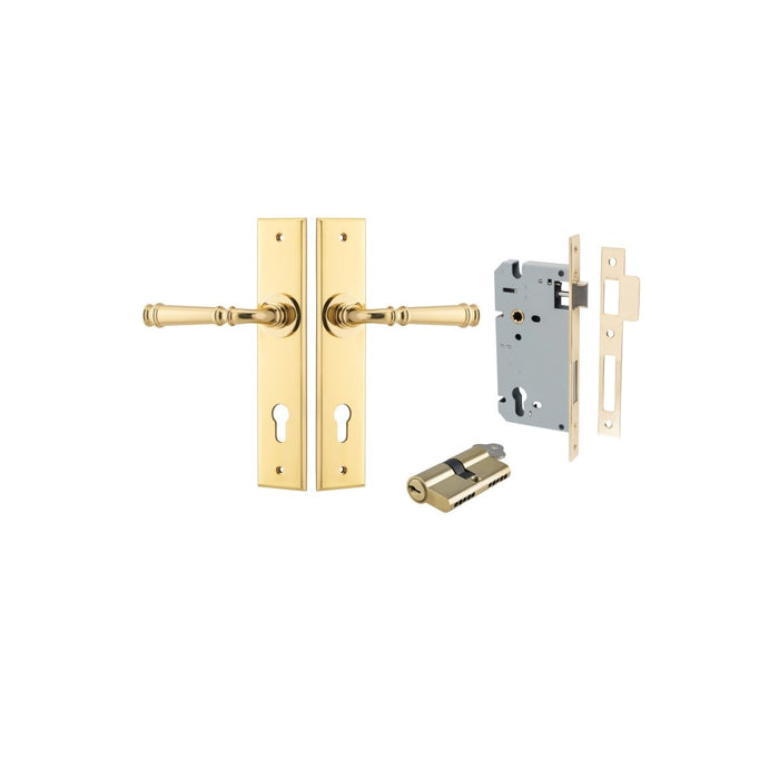 Brushed Brass / Key/Key Entrance Set (Lock & Key Cylinder Included)