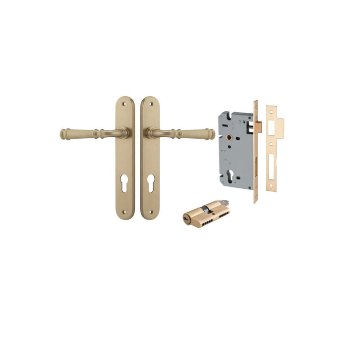 Brushed Brass / Key/Key Entrance Kit (Lock & Key Cylinder Included)