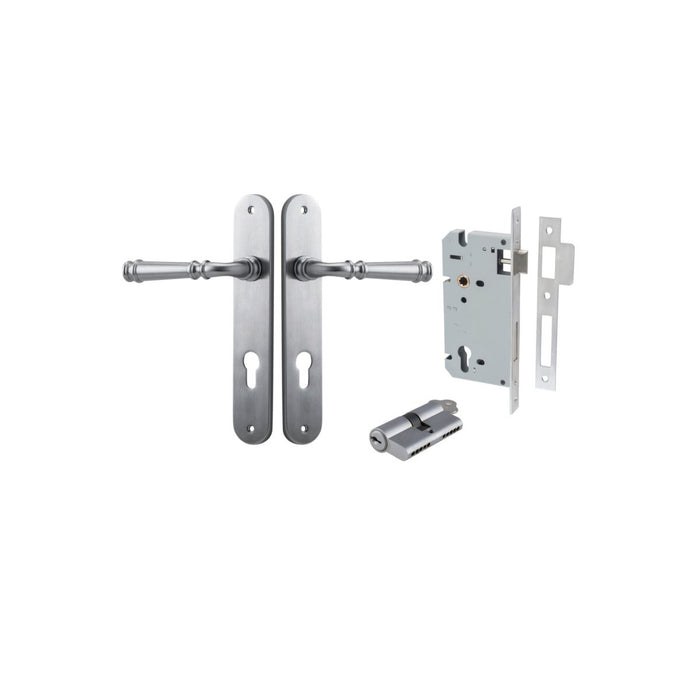 Brushed Chrome / Key/Key Entrance Kit (Lock & Key Cylinder Included)