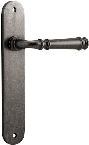 Distressed Nickel / Lever Set Only
