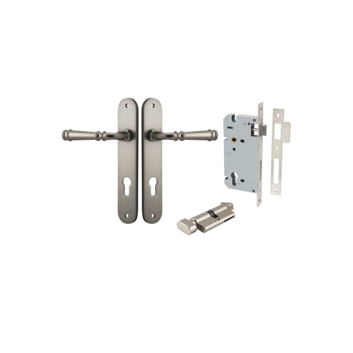 Satin Nickel / Key/Turn Entrance Kit (Lock & Key Cylinder Included)