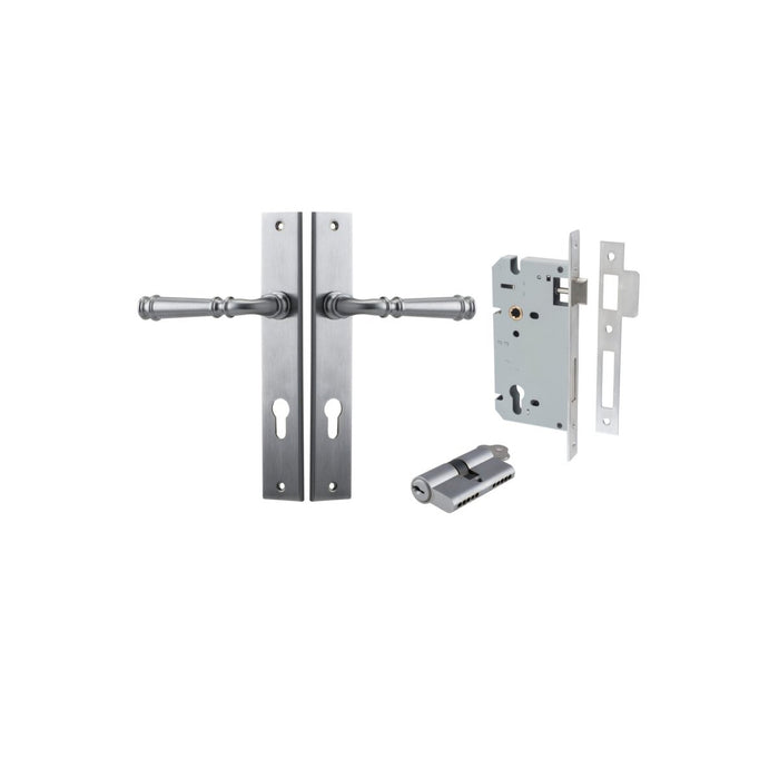 Brushed Chrome / Key/Key Entrance Set (Lock & Key Cylinder Included)