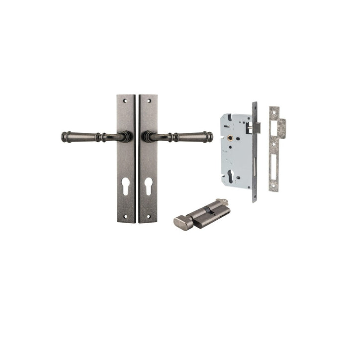 Distressed Nickel / Key/Turn Entrance Set (Lock & Key Cylinder Included)