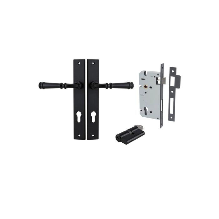 Matt Black / Key/Key Entrance Set (Lock & Key Cylinder Included)