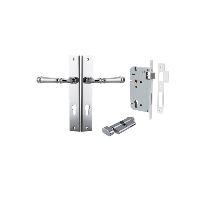 Polished Chrome / Key/Turn Entrance Set (Lock & Key Cylinder Included)