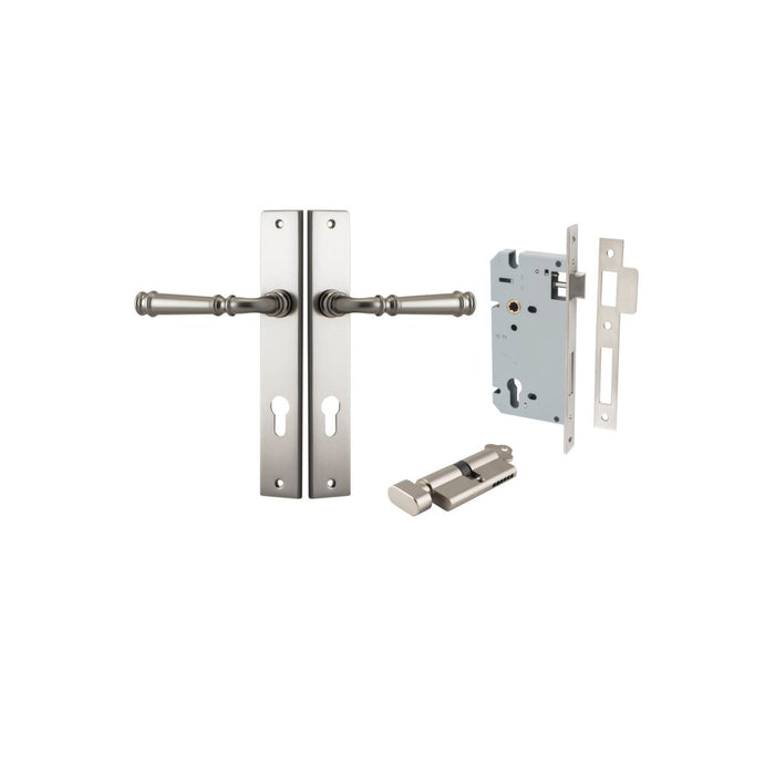 Satin Nickel / Key/Turn Entrance Set (Lock & Key Cylinder Included)