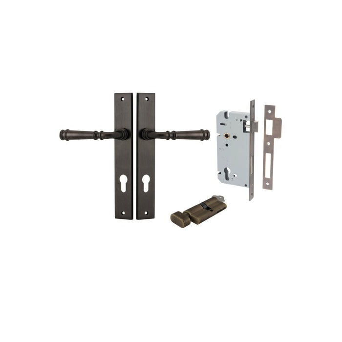 Signature Brass / Key/Turn Entrance Set (Lock & Key Cylinder Included)
