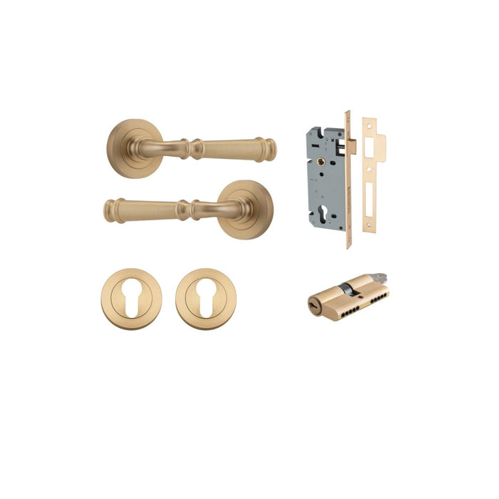 Brushed Brass / Key/Key Entrance Kit (Lock & Key Cylinder Included)