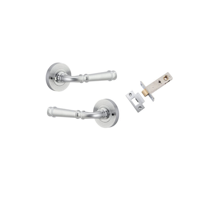 Brushed Chrome / Inbuilt Privacy Set (Latch Included)