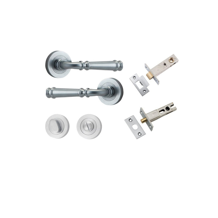 Brushed Chrome / Privacy Set (Latch & Bolt Included)