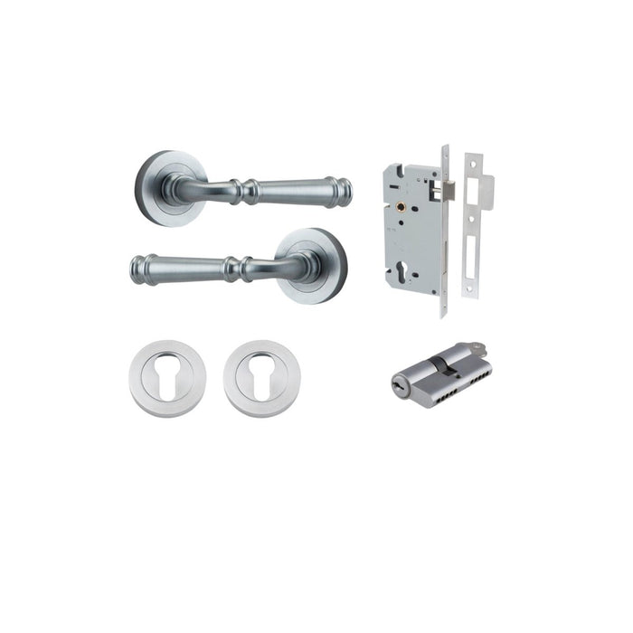 Brushed Chrome / Key/Key Entrance Kit (Lock & Key Cylinder Included)
